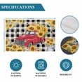 thumbnail image 6 of Spring Sunflowers Placemats Set of 6, Car Farm Plaid Country Retro Art Placemats for Dining Table, Place Mats for Kitchen Tabletop, Waterproof Wipeable Dining Table Mats Set, 6 of 9