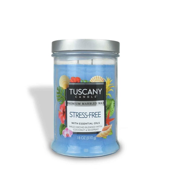 Stress-Free Long-Lasting Scented Jar Candle (18 oz)