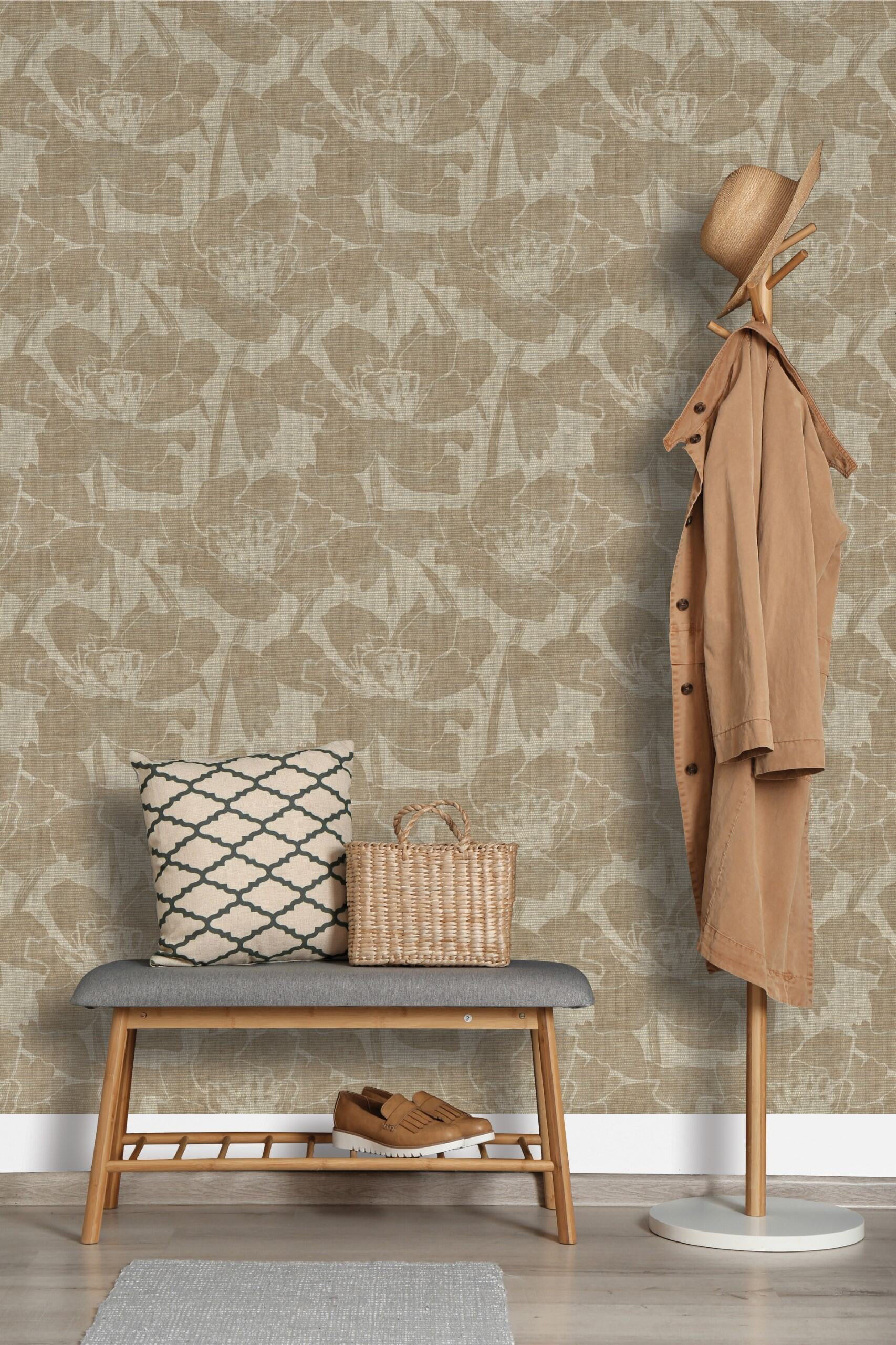 Wall Wear Golden Girls Peel and Stick Vinyl Wallpaper Roll 17.5" x 216" Removable Self Adhesive Wall Covering with Bubble Release Technology