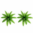 thumbnail image 3 of Artificial Boston Fern for Outdoors, 31.5in Large UV Resistant Fake Ferns, Realistic Faux Plants for Outdoor Planter Porch Patio Decor, 2pcs, 3 of 6