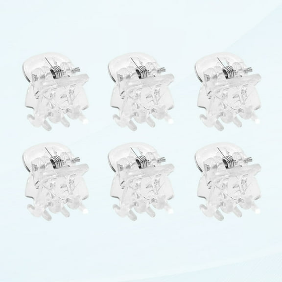 8 Pcs Mini Plastic Hair Claw Clips Small Jaw Hair Clips Small Hair Clips Small Hair Clips Non-Slip Hairpins for Girls Women Transparent