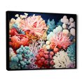 thumbnail image 2 of Designart "The Vibrant Scenery Of Coral And Anemones" Coastal Coral Under Water Floater Framed Canvas Art Print, 2 of 5