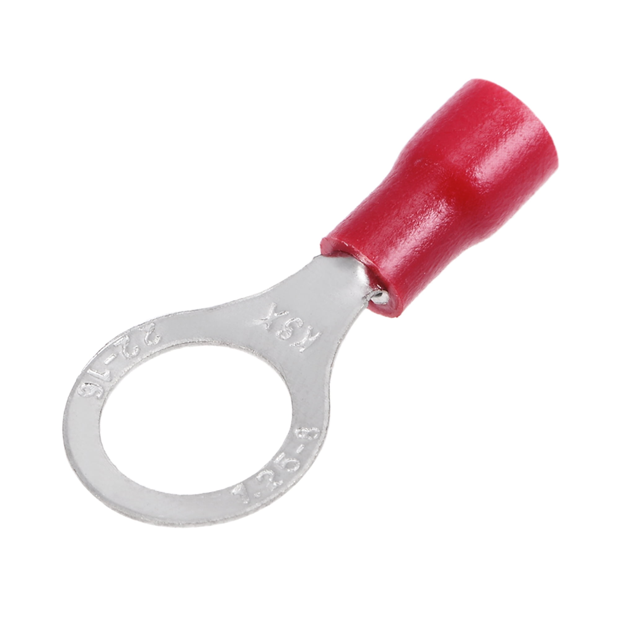 RV1.258 Insulated Crimp Terminal Ring Spade Wire Connector 10Pcs