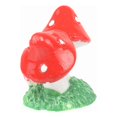 thumbnail image 5 of Transemion Résine Champignon Féerique Coloré Ornement de Jardin Pot de Plante Décor Rouge 1 Pce, 5 of 5