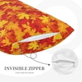 thumbnail image 4 of Binfone Vintage maple leaves autumn Standard Size Pillowcase, Long Staple Pure Cotton Envelope Closure Pillow Cover (Pillow core not included),20"x30", 4 of 7