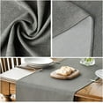 thumbnail image 4 of Mode Light Brown Table Runner, Seasonal Fall Washable Kitchen Dining Table Decoration for Home Party Decor 13x72 Inch, 4 of 15