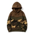 thumbnail image 4 of Mens Color Blocking Easy Camouflage Long Sleeved Hooded Top, 4 of 9