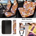 thumbnail image 2 of KUIFORTI Hawaiin Hippie Flower Car Seat Covers Full Set 15 Piece Seat Covers Steering Wheel Cover Seatbelt Covers Cup Coasters Car Garbage Bag Air Vent Storage Bag Rear View Mirror Cover Keychain, 2 of 5