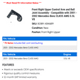 thumbnail image 2 of Front Right Upper Control Arm and Ball Joint Assembly - Compatible with 2001 - 2002 Mercedes-Benz CLK55 AMG 5.5L V8, 2 of 2