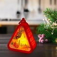 thumbnail image 6 of Uutvery Christmas LED Night Lights,Vintage Night Lights,Christmas Retro Wind Lamp,Glowing Gifts, Window Displays,Christmas Triangular Candle Holders,Snow Globe Lantern Santa Lighted Gifts, 6 of 6