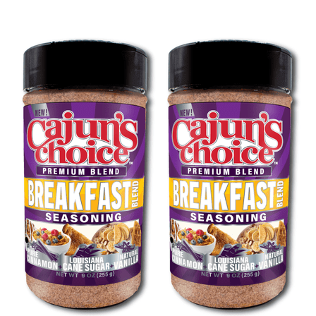 Cajun's Choice Breakfast Blend Seasoning 9oz (2 Pack)