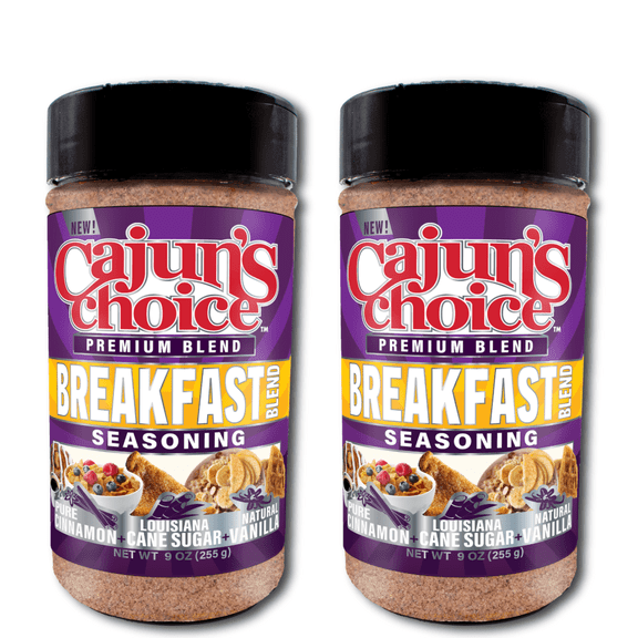 Cajun's Choice Breakfast Blend Seasoning 9oz (2 Pack)