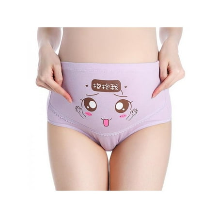 

VICOODA 1pc Women Cotton Pregnant Panties High Waist Mother Support Women Underwear Cartoon Postpartum Briefs Pregnancy Short Pants