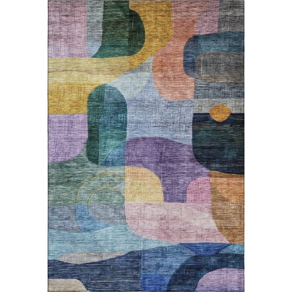 Dalyn Rugs Premium Machine Washable Mayfield AMF1115 Blue 9' x 12' Rug