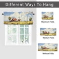 thumbnail image 6 of Cow Window Curtain Valance Rustic Farm Animal Western Red Barn Country Scenery Rod Pocket Window Valance for Living Room Bathroom Bedroom Kitchen 54 by 18 in, 1 Panel, 6 of 6