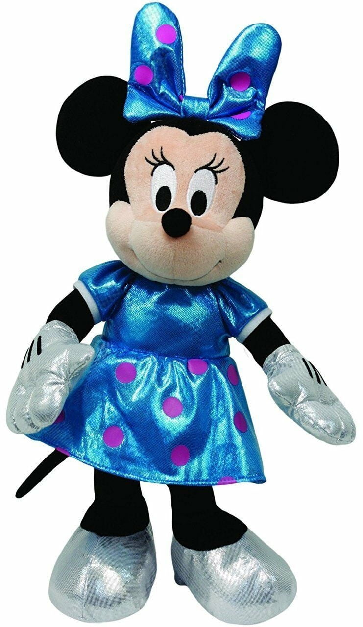 MWMT for sale online 8 Inch Ty Disney Minnie Mouse Rainbow Sparkle Dress Beanie Baby 