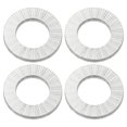 thumbnail image 1 of Uxcell Rondelles Verrouillables en Coin Acier au Manganèse Résistant aux Vibrations Rondelles de Sécurité pour Boulons Vis 4 18 mm, 1 of 7