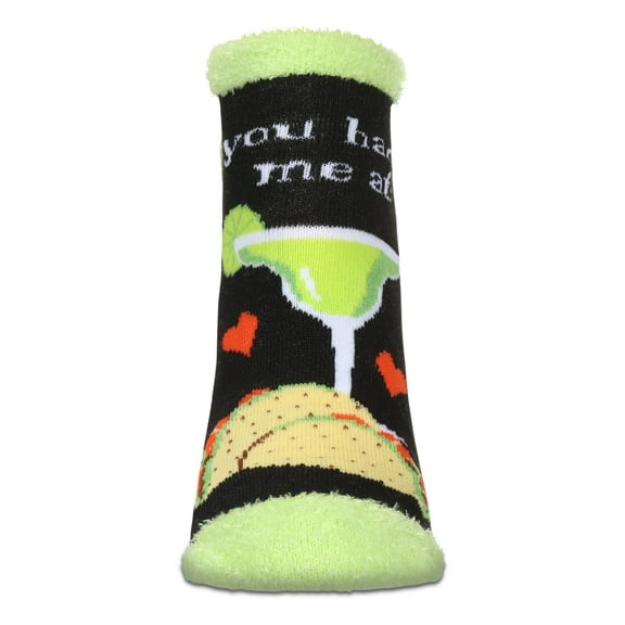 MeMoi Women's Tequila N Tacos Low Cut Non-Skid Socks - Womens - Female, 9-11, Black