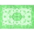 thumbnail image 1 of Ahgly Company Indoor Rectangle Medallion Emerald Green Traditional Area Rugs, 2' x 5', 1 of 4