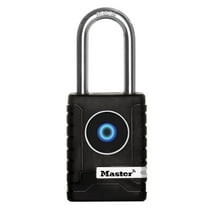 Master Lock 2-7/32 Inch Metal Body Battery-Powered Bluetooth Outdoor Padlock