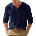 thumbnail image 5 of Mens Shirts Long Sleeve T Shirt Fashion Casual Basic Plain Button Shirts, 5 of 19