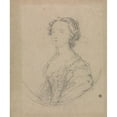 thumbnail image 2 of Allan Ramsay 12x14 Gold Ornate Wood Frame and Double Matted Museum Art Print Titled - Study for the Portrait of a Woman, 2 of 4