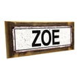 thumbnail image 1 of Framed, Outdoor Zoe 4"x12" Metal Sign, Wall Décor for Kids Room and Nursery, 1 of 4
