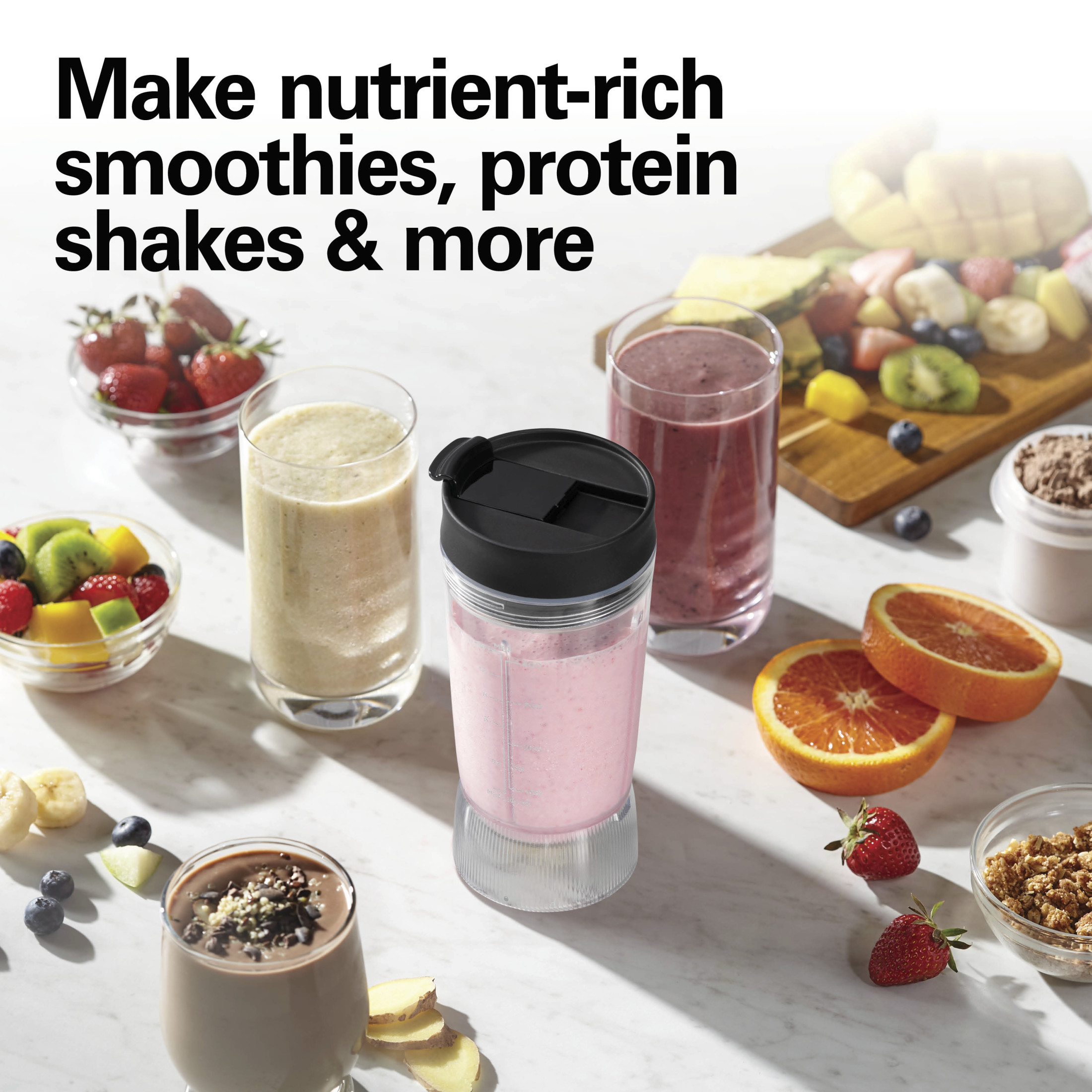Hamilton Beach Personal Blender, 14 oz, Black photo 5