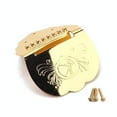 thumbnail image 3 of Gold K Word Scalloped Mandolin Replacement Pratical Parts Chrome Mandolin Tailpiece, 3 of 5
