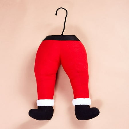 Christmas Santa, Elf, or Rudolph Hanging Legs for Fireplace or Christmas Tree (Santa) by DEI