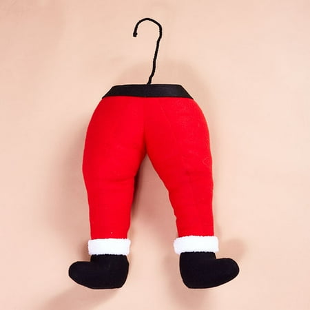 Elf Names For Christmas Christmas Santa, Elf, or Rudolph Hanging Legs for Fireplace or Christmas Tree (Santa) by DEI Home ()