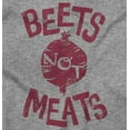 thumbnail image 2 of Beets Not Meats Clean Eating Veggie Unisex Plus Fleece Graphic Sweatshirt Brisco Brands 4X, 2 of 5