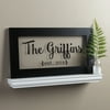 Personalized Framed Wall Art - Family Name