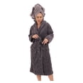 thumbnail image 5 of Bata de Baño para Hombre y Mujer de Textura Suave - Albornoz Absorbente Unisex con Cinturon Ideal para Spa Hotel y Hogar Gris GAON, 5 of 5