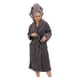 thumbnail image 5 of Bata de Baño para Hombre y Mujer de Textura Suave - Albornoz Absorbente Unisex con Cinturon Ideal para Spa Hotel y Hogar Gris GAON, 5 of 5