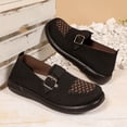 thumbnail image 4 of Wensltd Women Loafers Wide Width Round Toe Flats for Spring Daily Walking Solid Color Black, 4 of 9