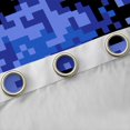 thumbnail image 4 of Feelyou Pixelate Miner Curtains Pack of 2 (42x84 Each), Blue Square Camo Curtains Blackout, 4 of 6
