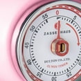 thumbnail image 4 of Zassenhaus Magnetic Retro Kitchen Timer – Classic Mechanical 60-Minute Cooking Timer, Pink, 4 of 4