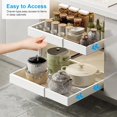 thumbnail image 3 of Organizador de Cocina, Organizador Extraíble para Cajones, Adjustable Drawer 32CM-52CM(12.6-20.5"),Cajones Deslizables para Cocina, Baño y Salones Blanco, 3 of 8
