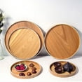 thumbnail image 6 of WRISTBIQUE 1Set Wood Plate for Home Use 30cm in Diameter, 6 of 8