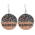 thumbnail image 1 of Xihbxyly Pendientes de Béisbol de Madera, Elegantes para Mujer, Regalo Perfecto para Mamá, Aniversario, Día de La Madre, San Valentín, 6,5 Cm, Accesorio de Uso Diario., 1 of 1