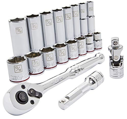 Kobalt 8pc Steel Grip Cam Lock MM Metric Socket Set 3/8 DR 6 Point