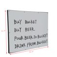 thumbnail image 2 of FixtureDisplays® Board, Dry Erase Metal Magnet Wall Mount Notice Sign Menu 11123-NEW, 2 of 6