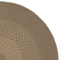 thumbnail image 2 of 13' Brown All Purpose Handcrafted Reversible Round Outdoor Area Throw Rug, 2 of 2