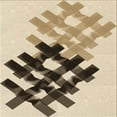 thumbnail image 1 of Ahgly Company Indoor Square Patterned Golden Blonde Gold Area Rugs, 5' Square, 1 of 6