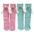 thumbnail image 3 of Medias MMedias 3Dagnéticas Animadas MagSoxGreen Mint 3Pares Verde Menta 5-9.5US Animados Calcetines Tubo Medio Magnético, 3 of 3