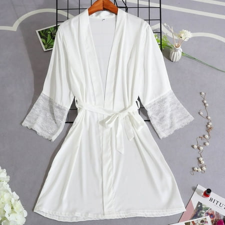 

yotyukeb Nightgowns For Women Sleepwear For Womens Pajamas For Women Wireless Rimless Pajamas Lace Nightdress Silk Underwear Women Sleepwear