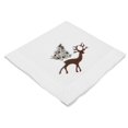 thumbnail image 4 of Embroidered Christmas Reindeer Scene Napkins, Set of 4 (19" x 19"), 4 of 4