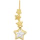 thumbnail image 1 of Arete Estrellas Zirconias En Oro De 10 K Joyería M De León Arete Estrella Zirconias, 1 of 3