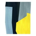 thumbnail image 3 of Inuit 12x14 Black Modern Framed Museum Art Print Titled - Yellow and Grey Abstract, 3 of 5